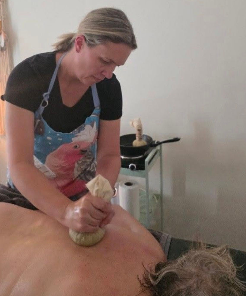 Herbal Boluses filled with anti-inflammatory herbs for massage therapy