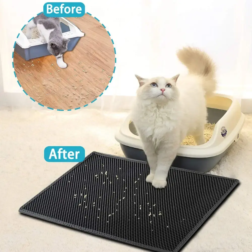 Double-Layer Honeycomb Cat Litter Trapping Mat