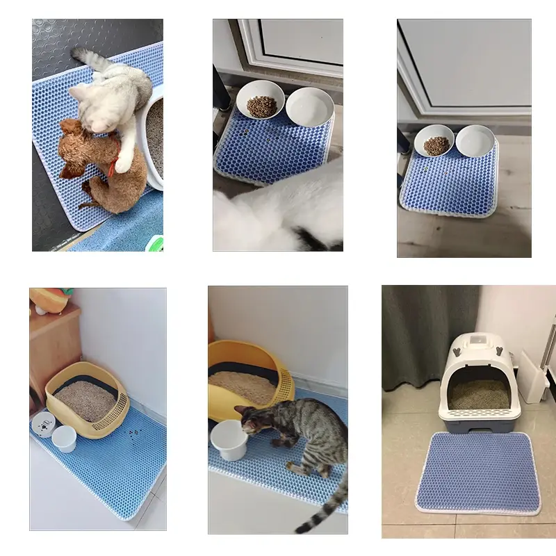 Double-Layer Honeycomb Cat Litter Trapping Mat