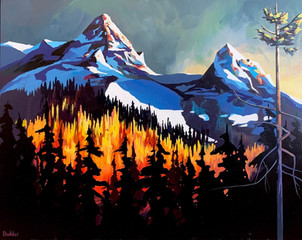Last Light on the Rockies