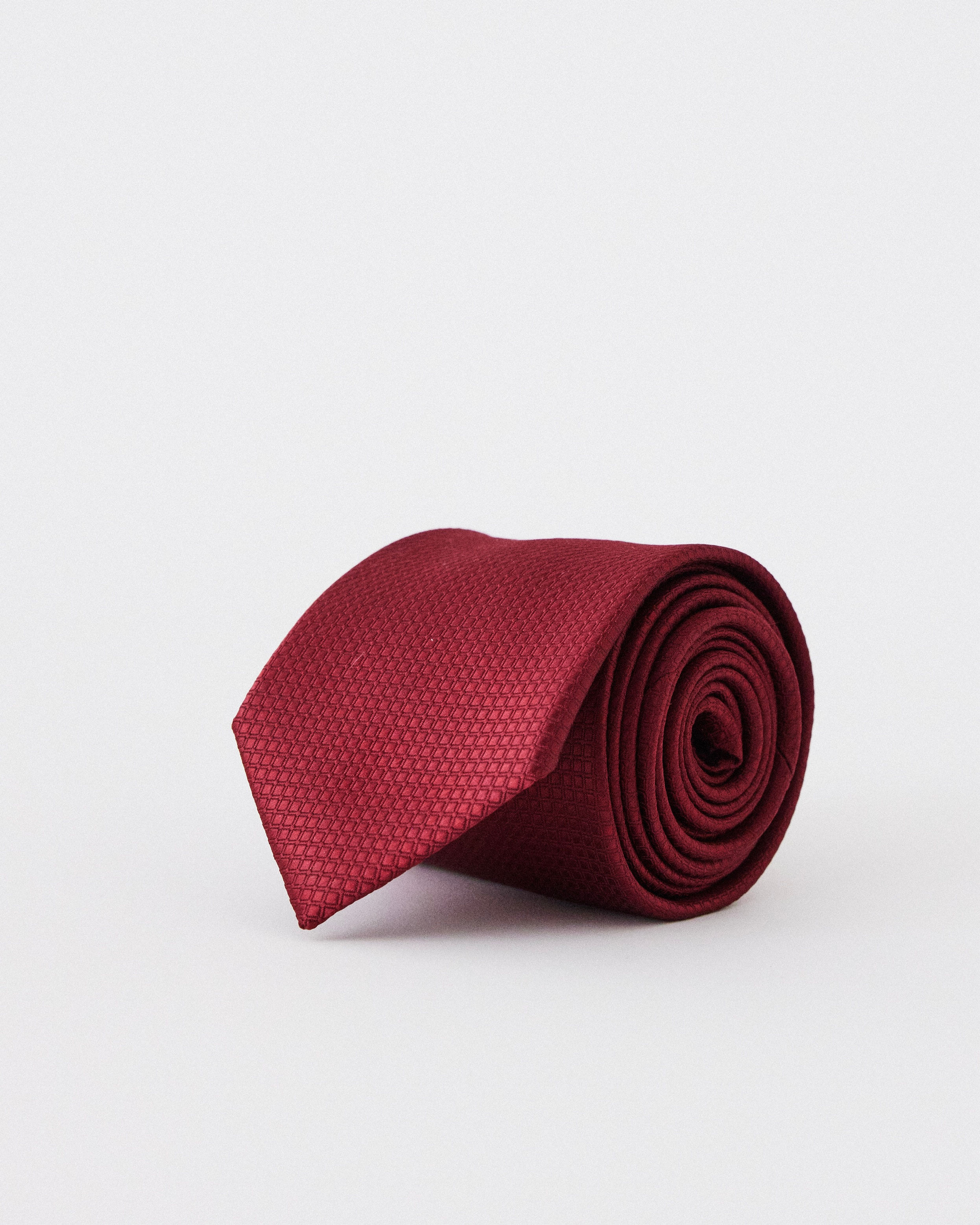 Burgundy - Textured Tie