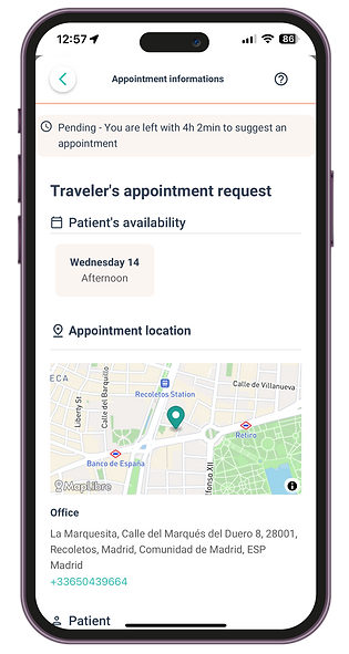 appointment information