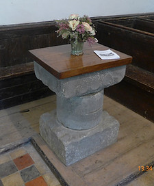The font, thought to have come from near