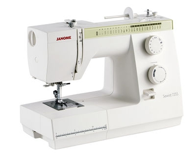 front side view of Janome 725s sewing machine
