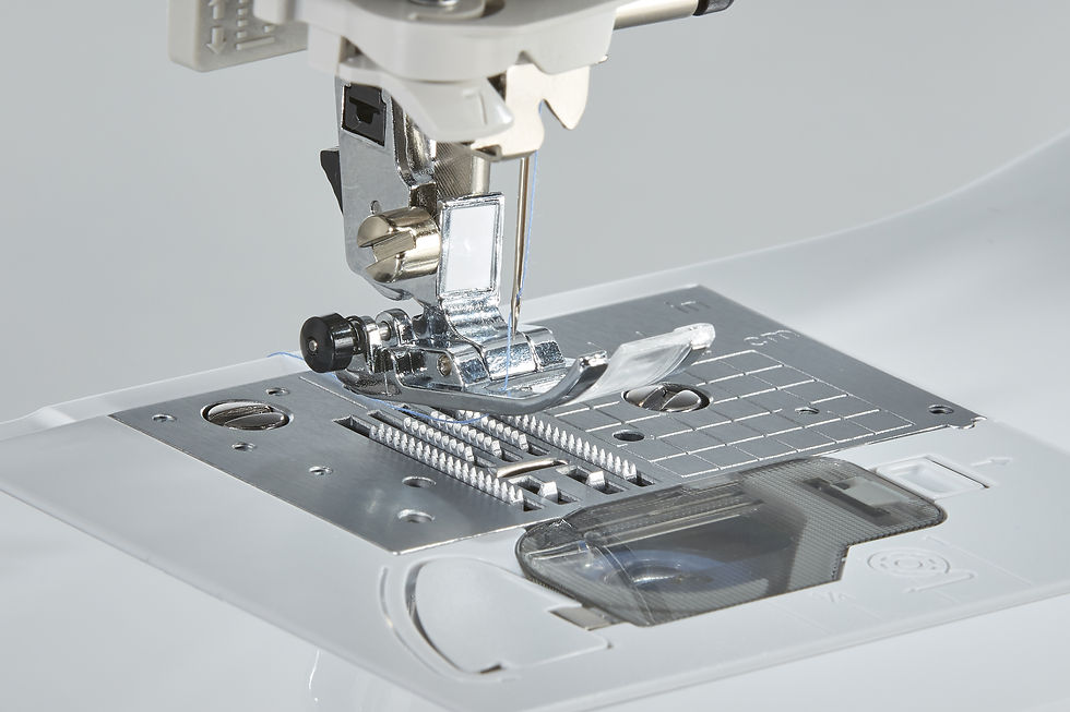 Thumbnail: Drop in bobbin and needleplate on the Brother A50 sewing machine