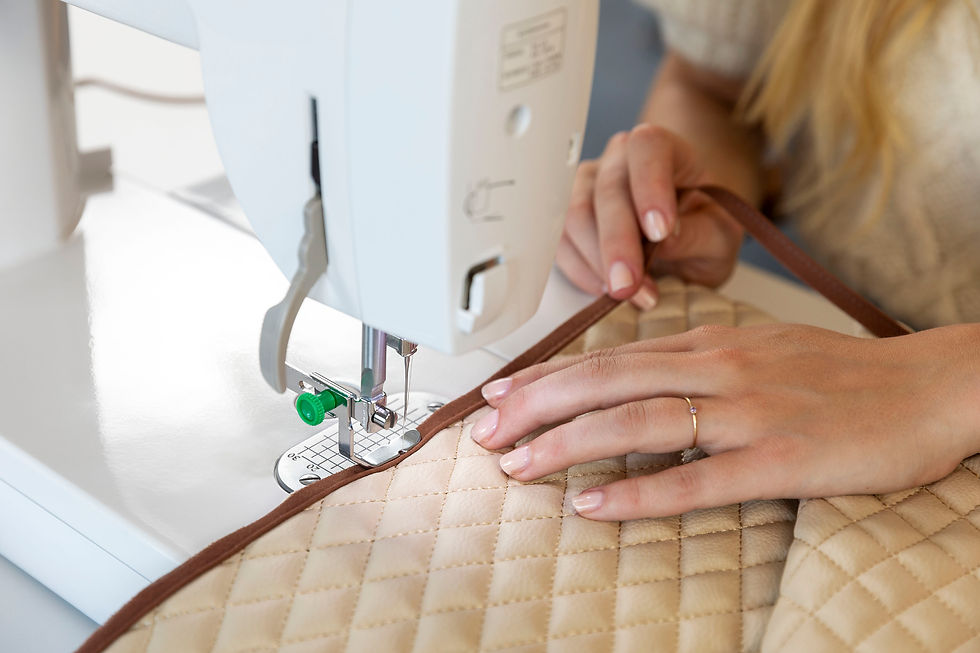 Thumbnail: adjustable zipper foot on the Brother heavy duty straight stitch machine PQ1600s