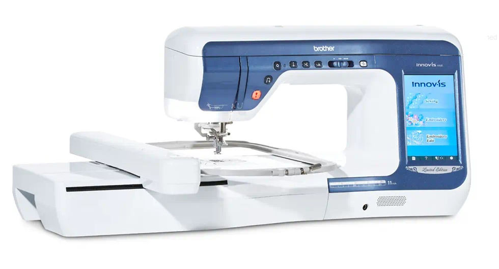 Thumbnail: Brother V5 LE  with large embroidery hoop on
