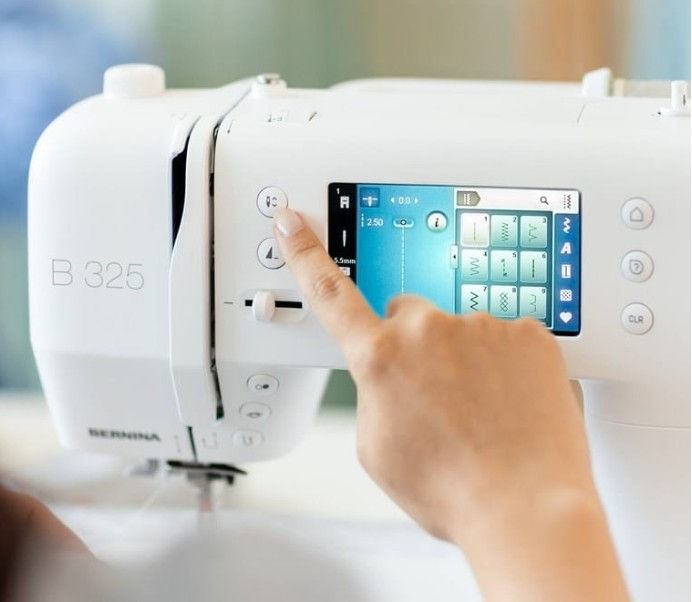 Thumbnail: touch screen on b325 bernina sewing machine