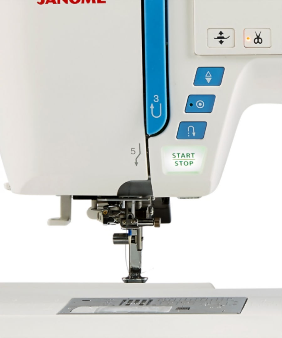 Thumbnail: function buttons on front of Atelier 9 Janome sewing and embroidery machine