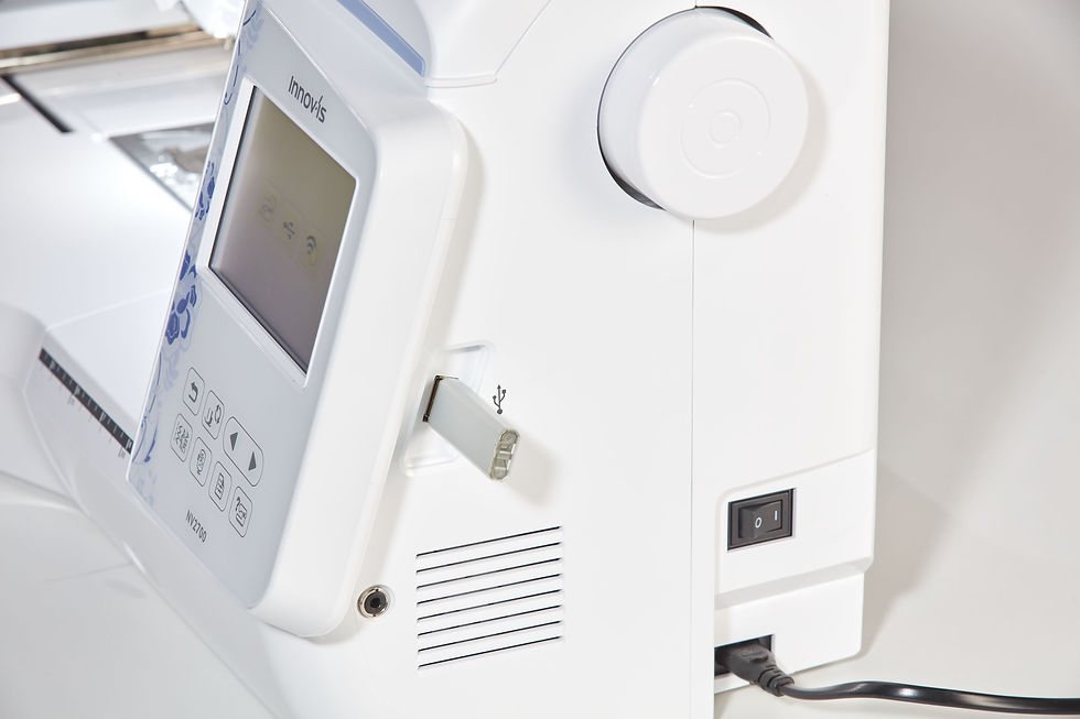 Thumbnail: USB port on the Brother NV2700 sewing and embroidery machine