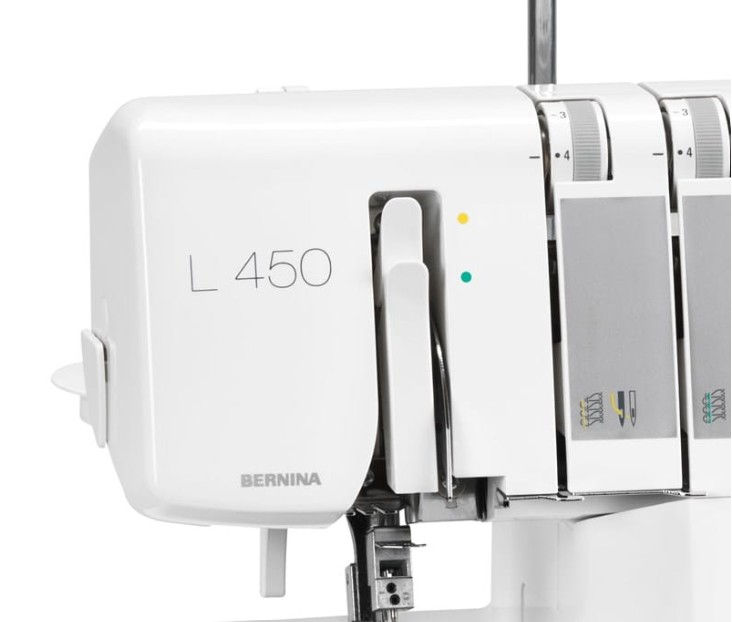 Thumbnail: Close up of top threading on the Bernina L450 overlocker