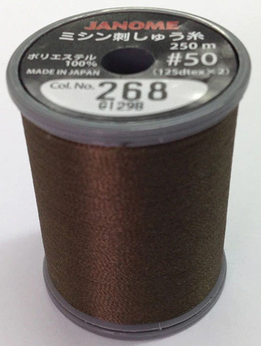 Olive Drab 268 Janome embroidery Thread 250m