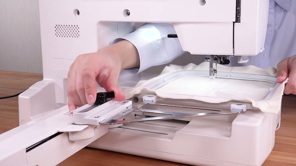 Thumbnail: vidoe on how to embroider on the Janome MC 1000 sewing and embroidery machine
