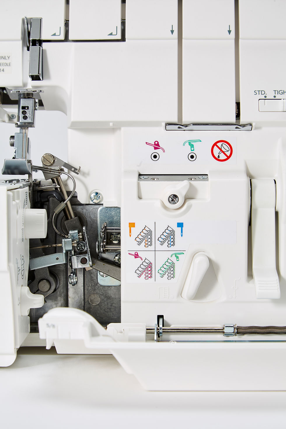 Thumbnail: close up on threading on the Janome airthreading AT2000D