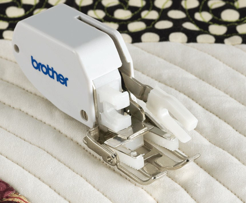 walking foot closed toe for Brother machines with a 5 mm stitch width and front loading bobbin