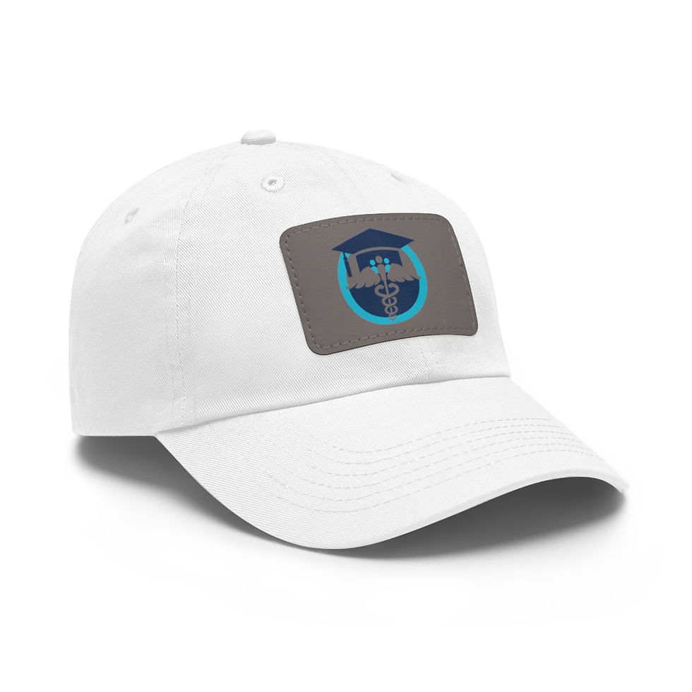 Thumbnail: Dad Hat with Logo Leather Patch (Rectangle)