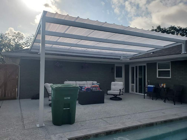 metal awning in texas