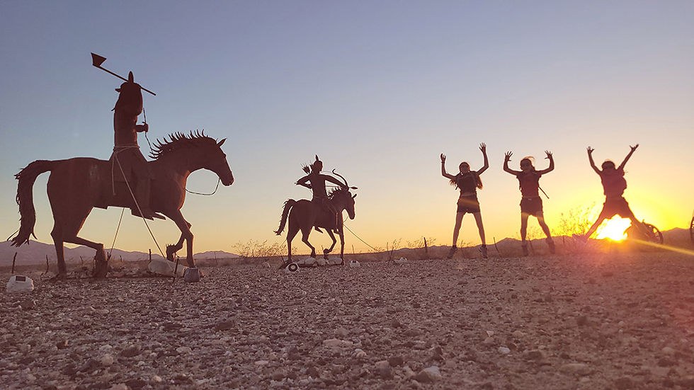 Coucher de soleil, ambiance Western