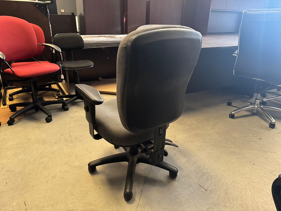 Thumbnail: Used Grey Fabric Task Chair