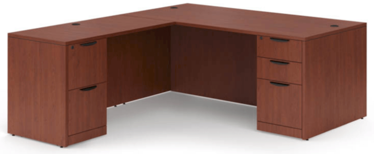 Thumbnail: L Desk Full Pedestal 71″ x 78″ Footprint