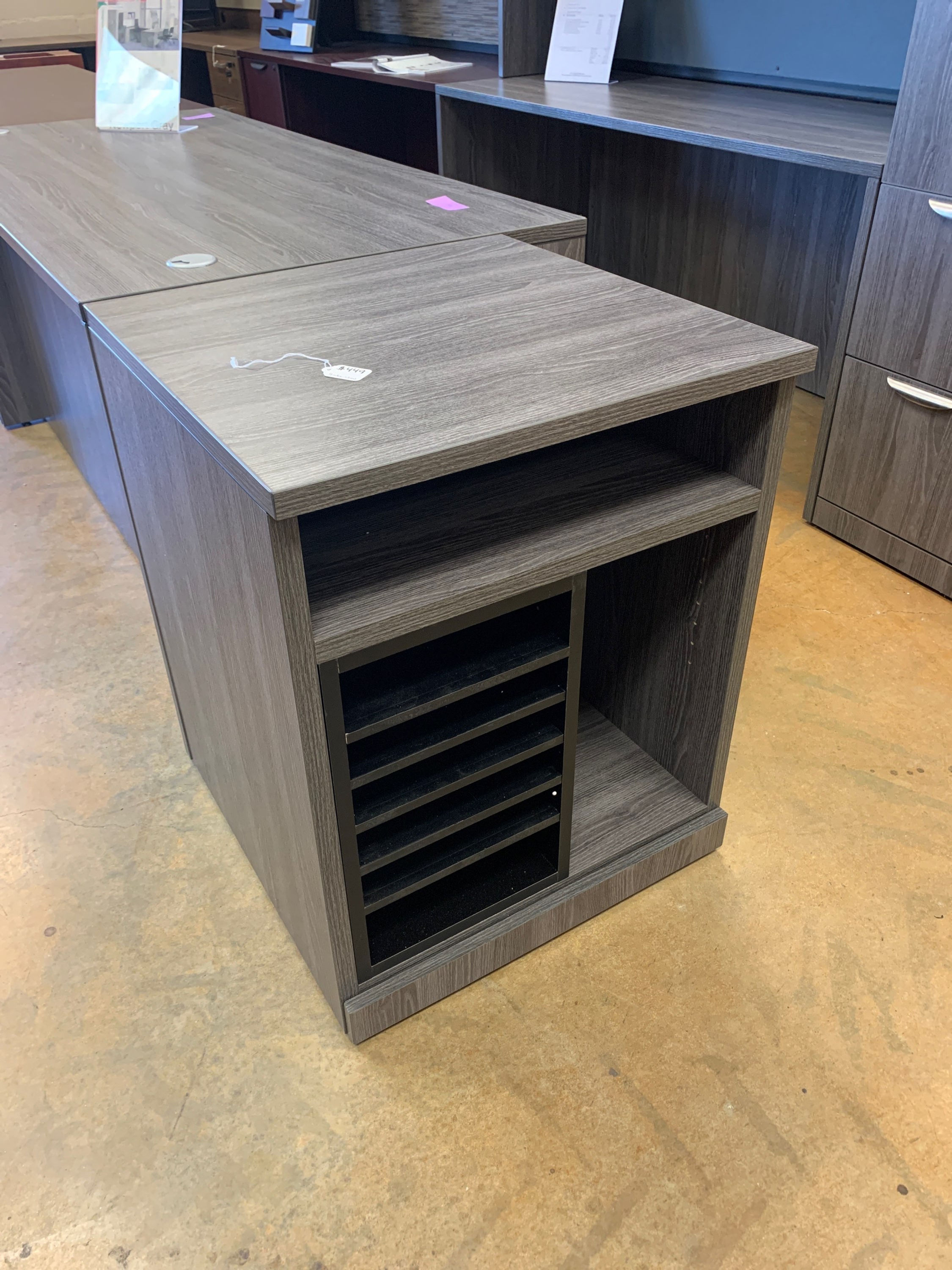 Printer stand with organizer