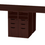Thumbnail: Elements U Leg 4 Station Work Table Single Pedestal w/ Storage 42″x 142″