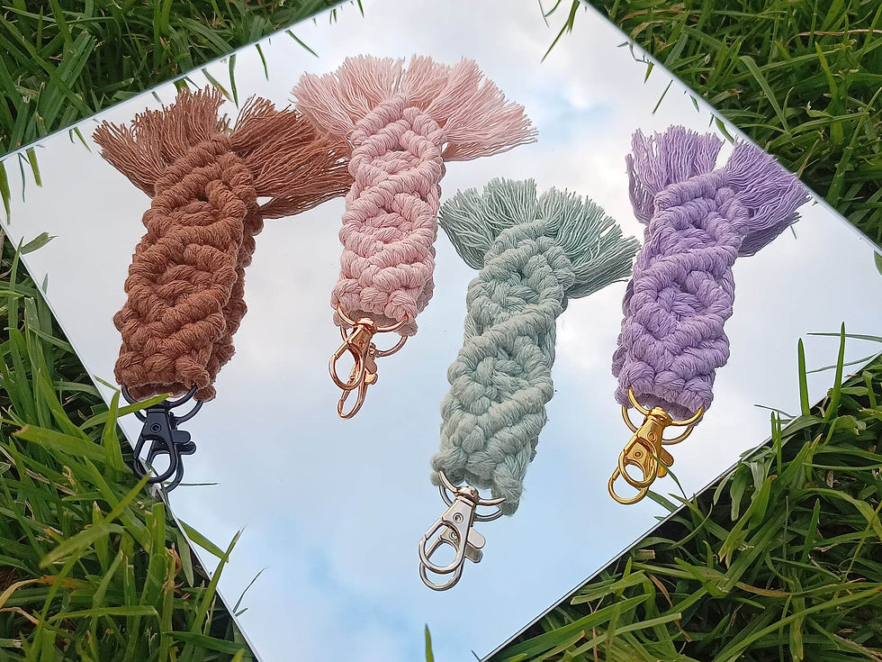 Diamond Macramé keychain