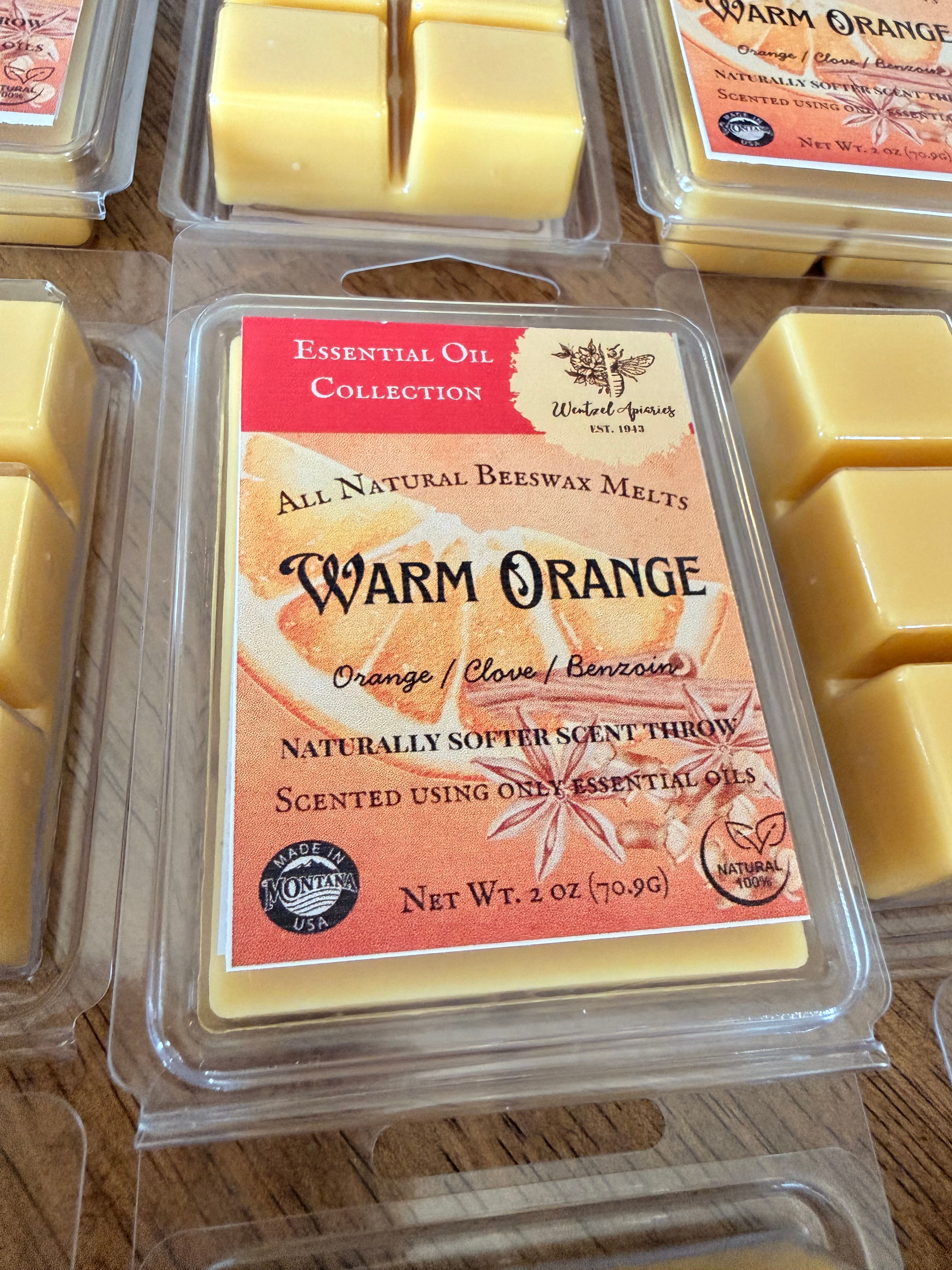 Warm Orange Beeswax Melt