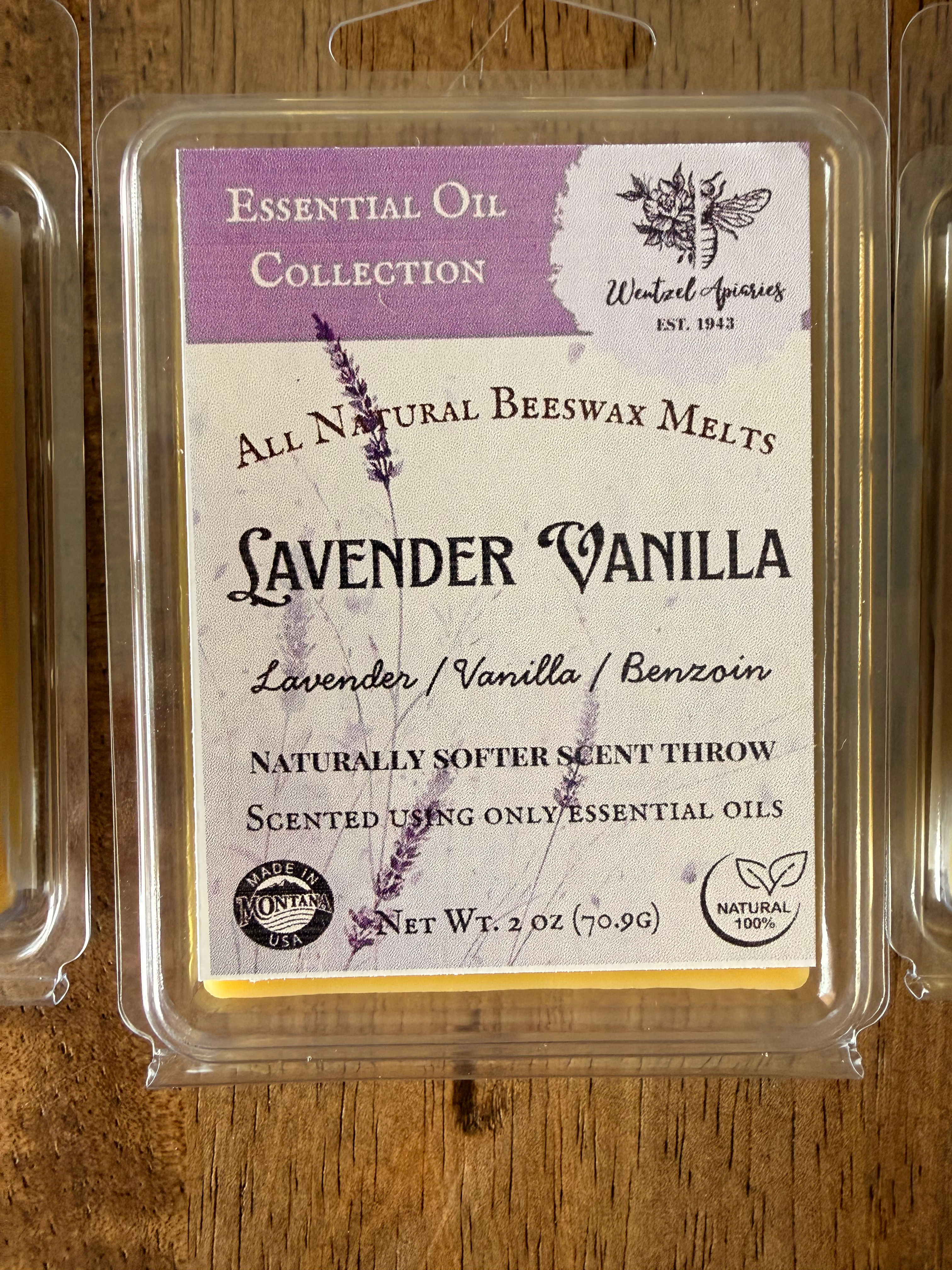 Lavender Vanilla Beeswax Melt