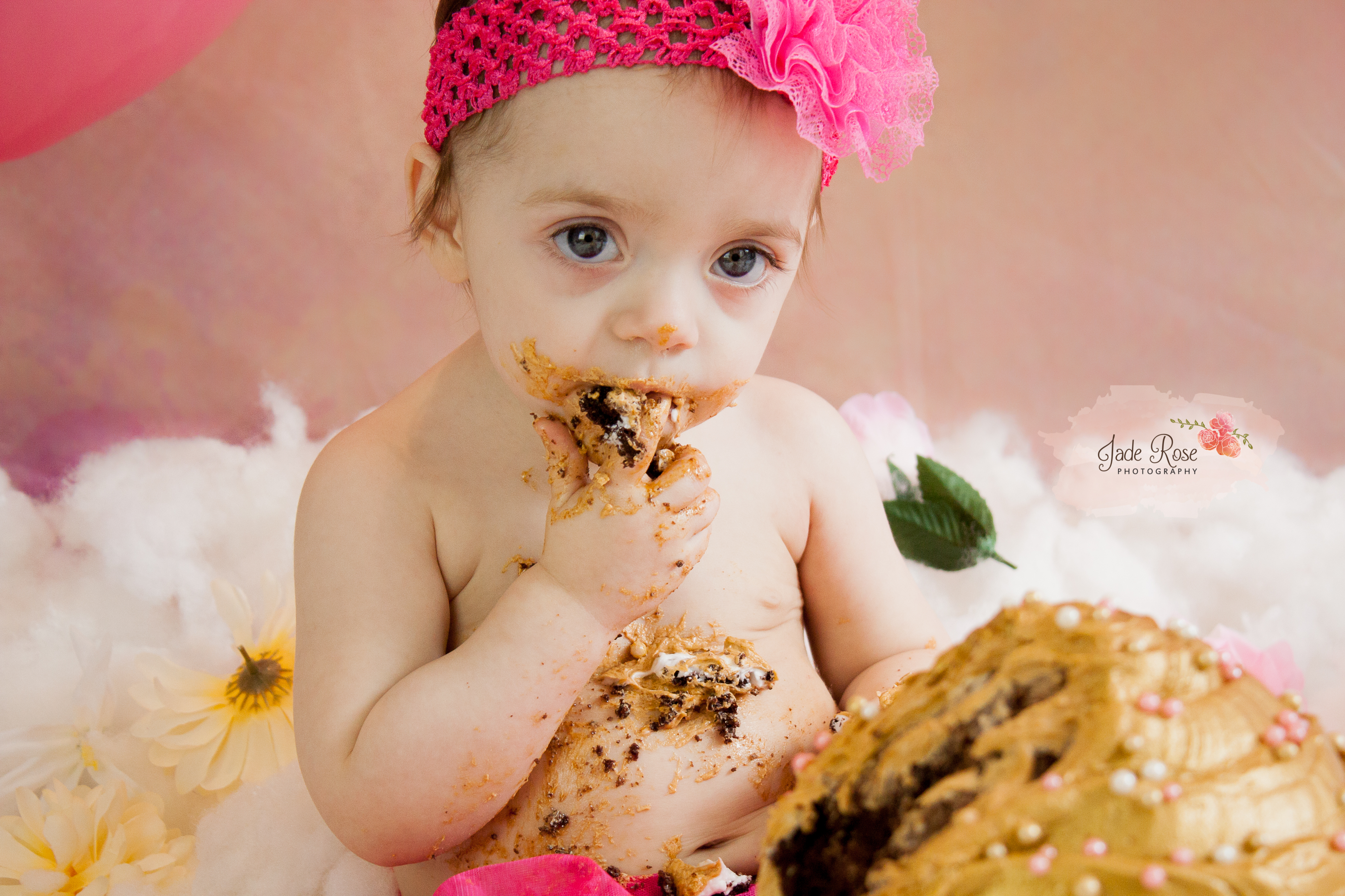 Pink and Gold Cake Smash