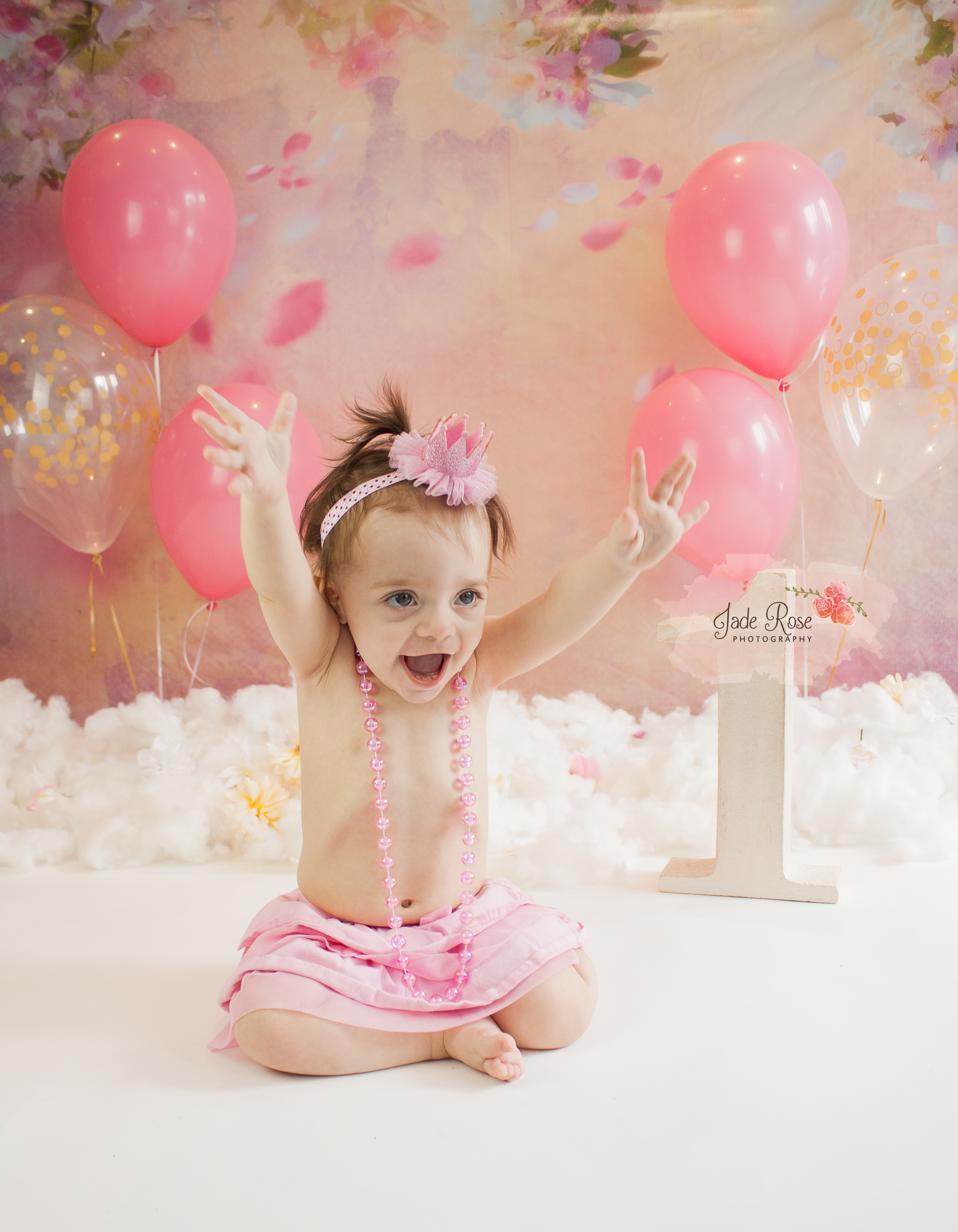 Pink and Gold Cake Smash