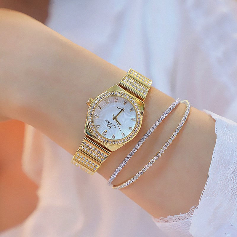 Thumbnail: Lady Dress Watch Crystal Women Watch Stainless Steel Cover Montre Femme
