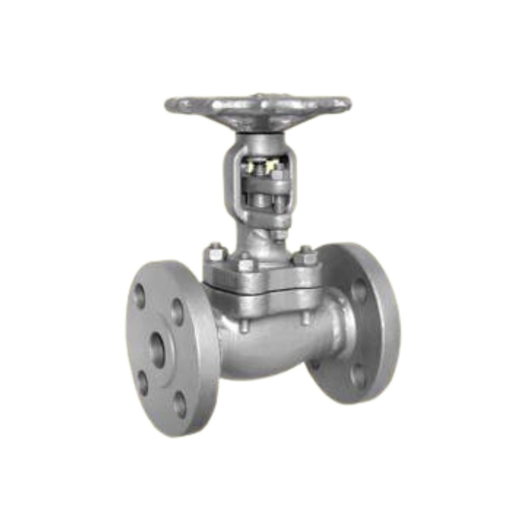 VÁLVULA GLOBO EM AÇO FORJADO - FLANGES ADAPTADOS