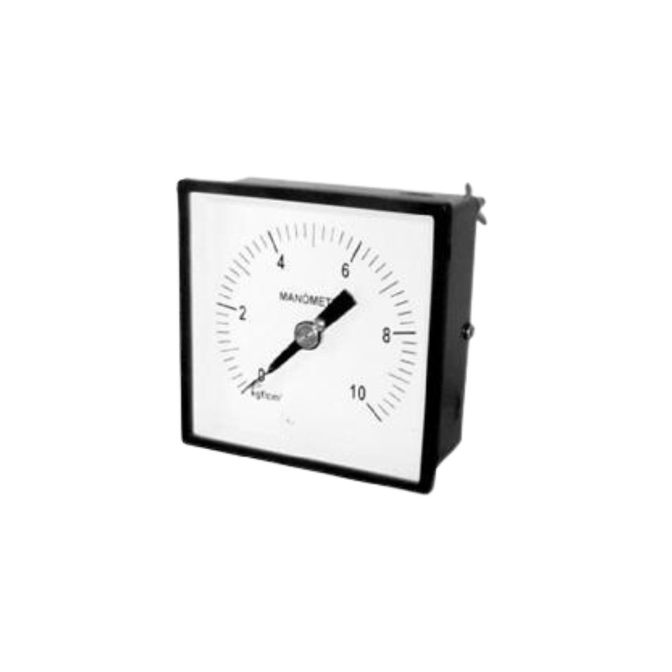 MANÔMETRO DE MOSTRADOR QUADRADO PARA PAINEL