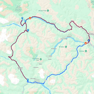 Lillooet to Pemberton via Hurley