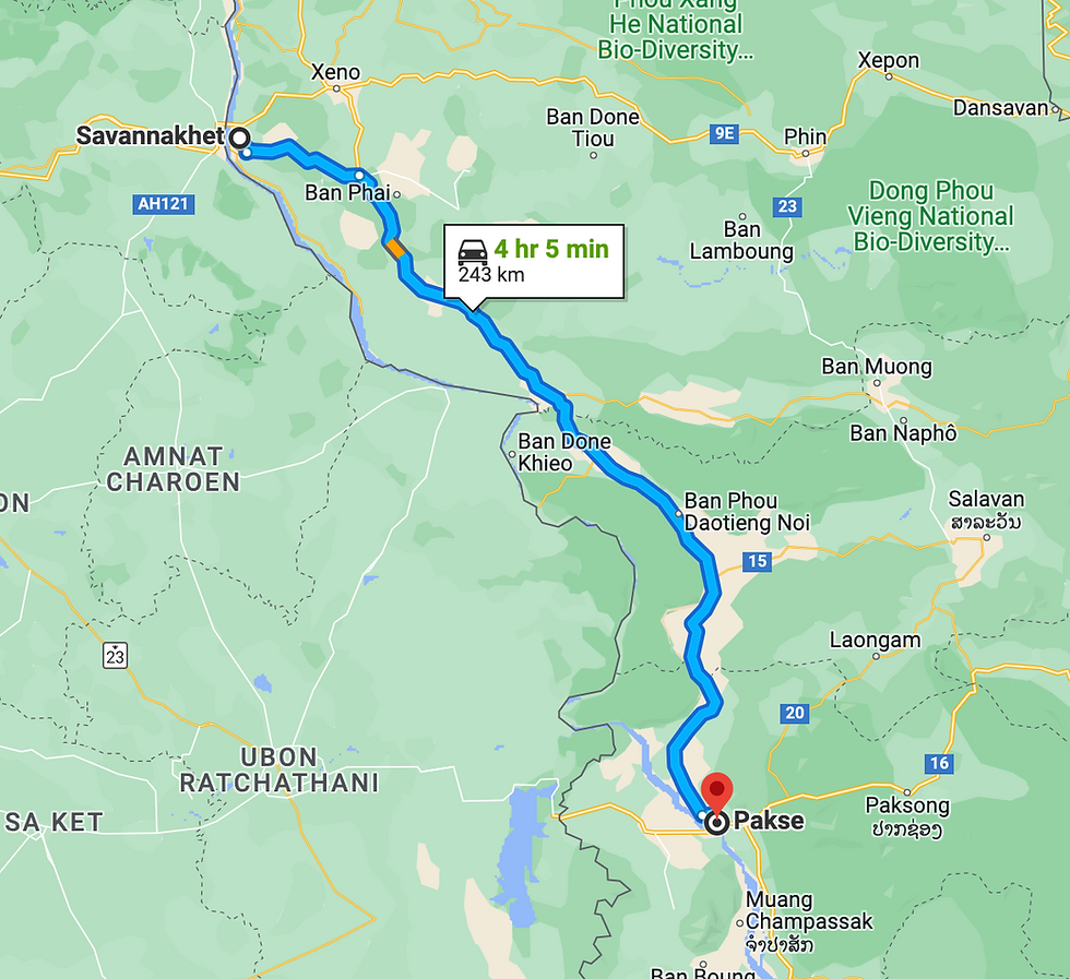 Laos: Savannakhet > Pakse 