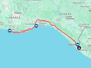 Puerto Escondido to Guatemala border by motorcycle