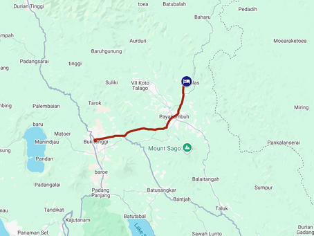 Bukittinggi to Harau Valley by motorcycle solo