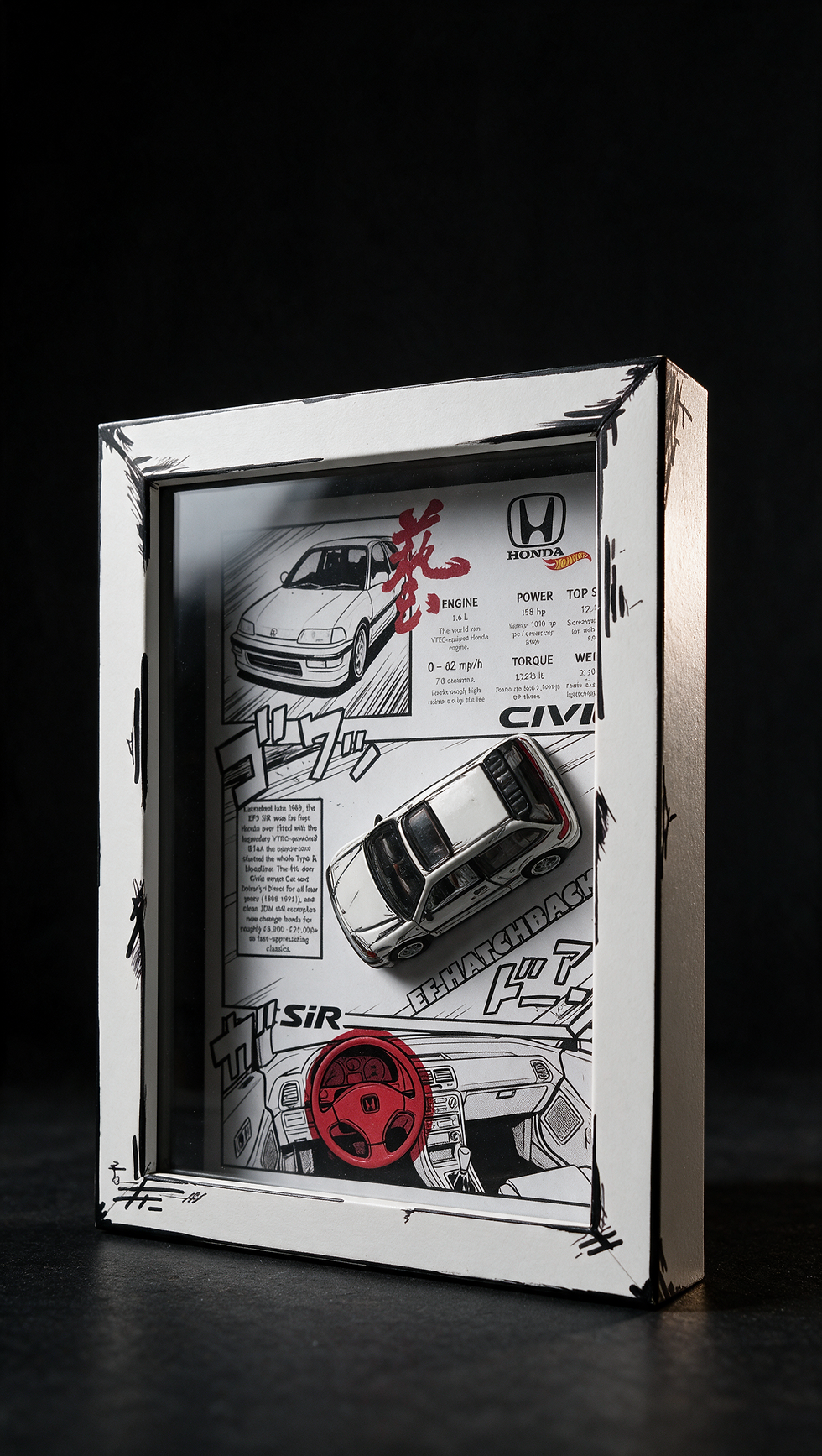 الصورة المصغرة: Civic EF9 SiR -Manga Edition Shadow Box
