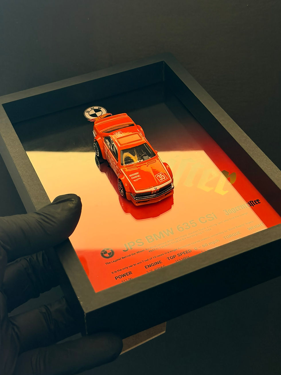 Thumbnail: 1 of 1 Hot Wheels BMW 635CSI framed