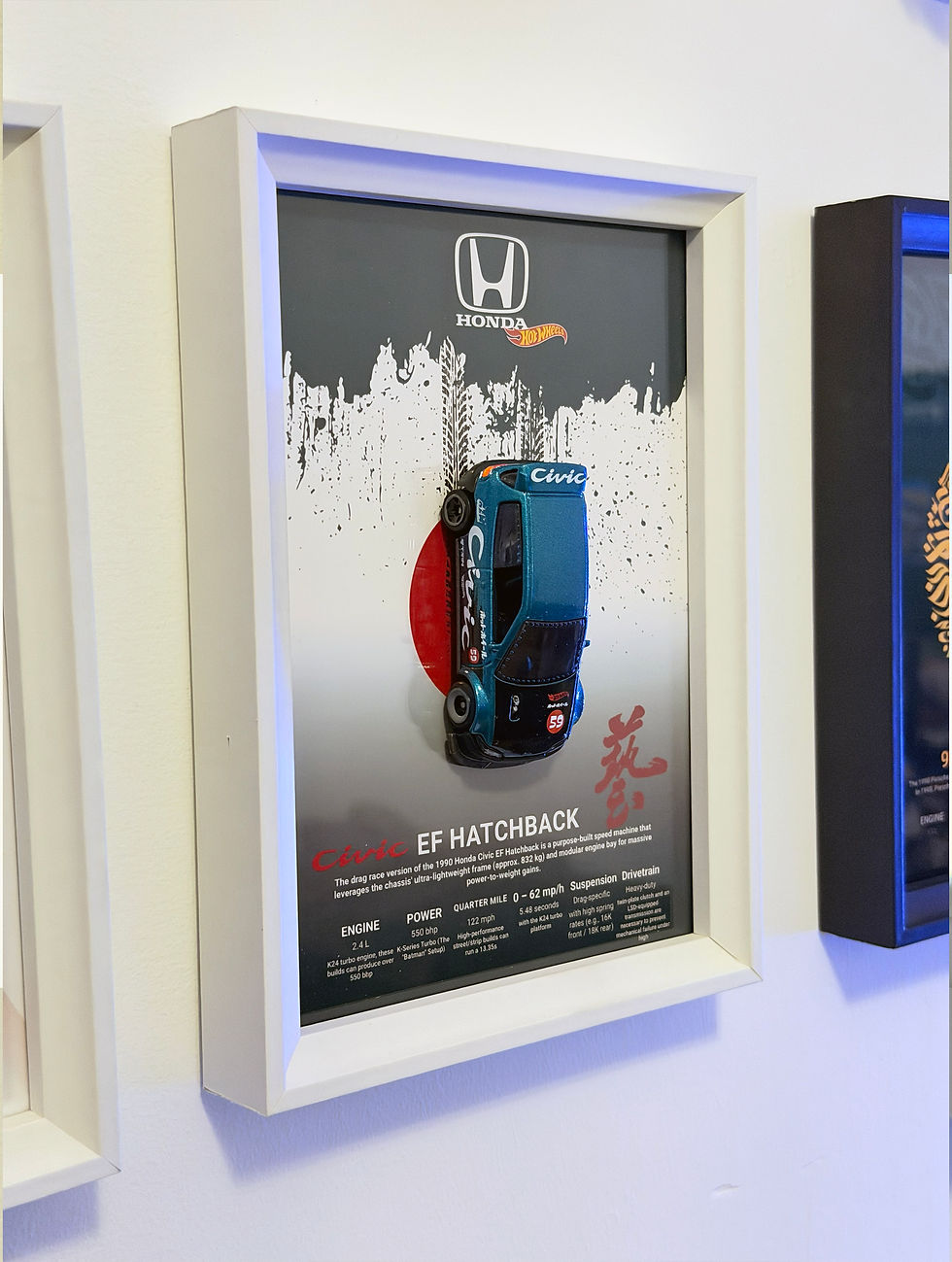 Thumbnail: Honda Civic Drag Collectible Art Frame