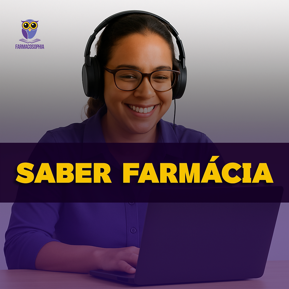 Farmacêutica estudando