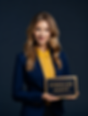 Woman holding EA sign.png