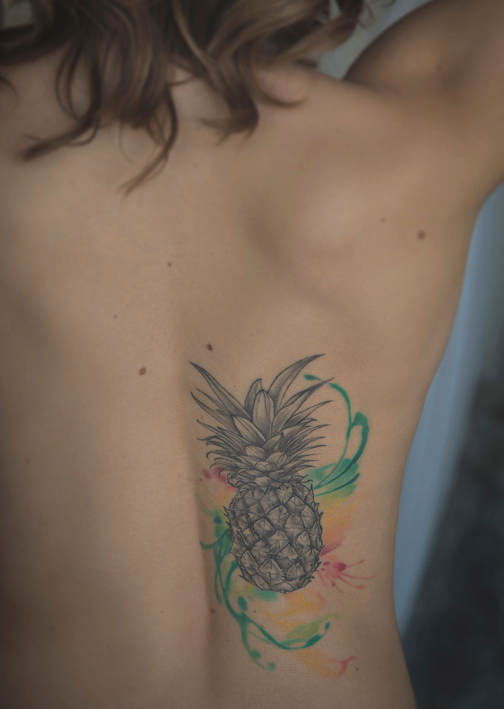 pineapple watercolor