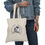 Thumbnail: Aquarius - White - Natural Tote Bag