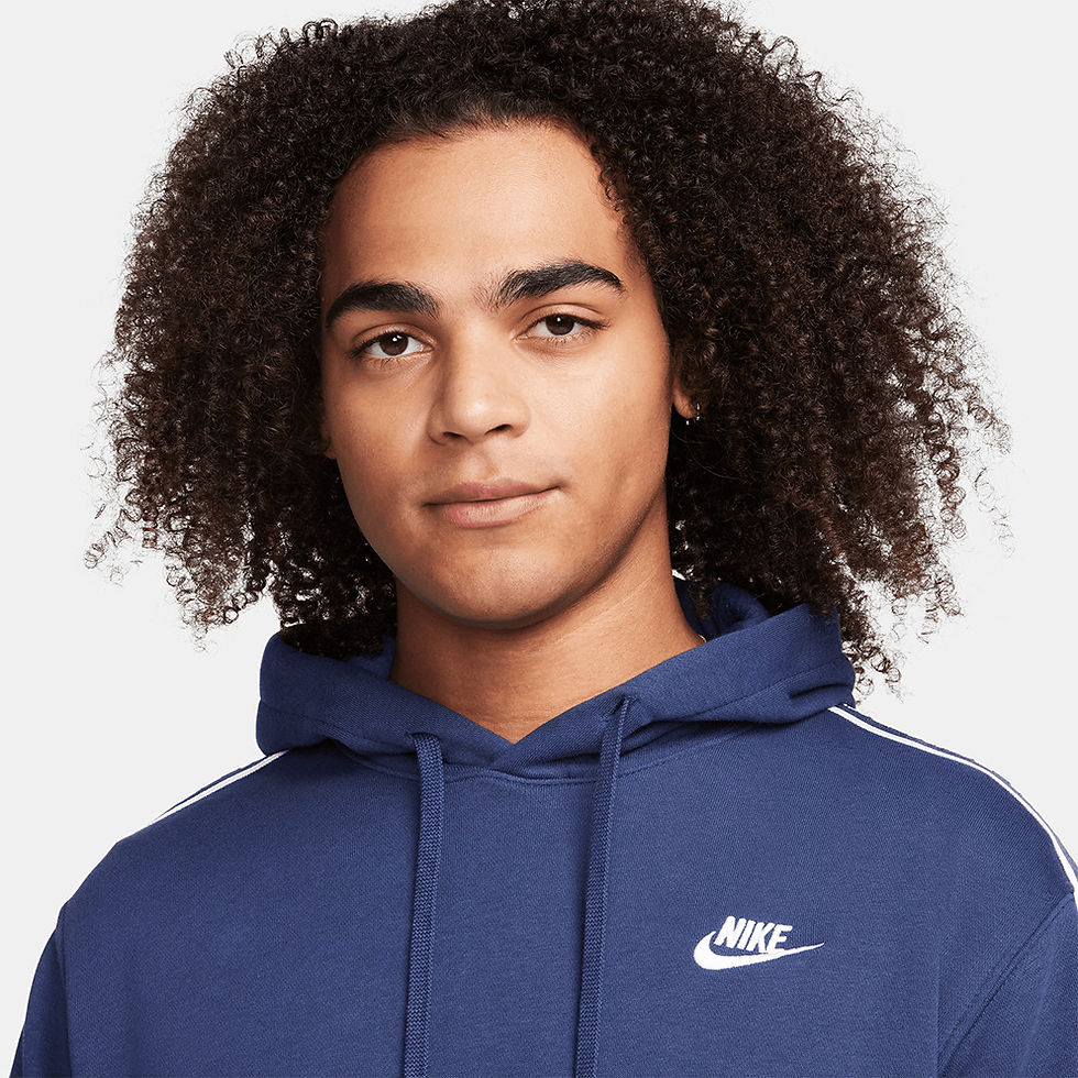 Miniature : Nike Club Fleece Graphic Hooded Tracksuit Navy