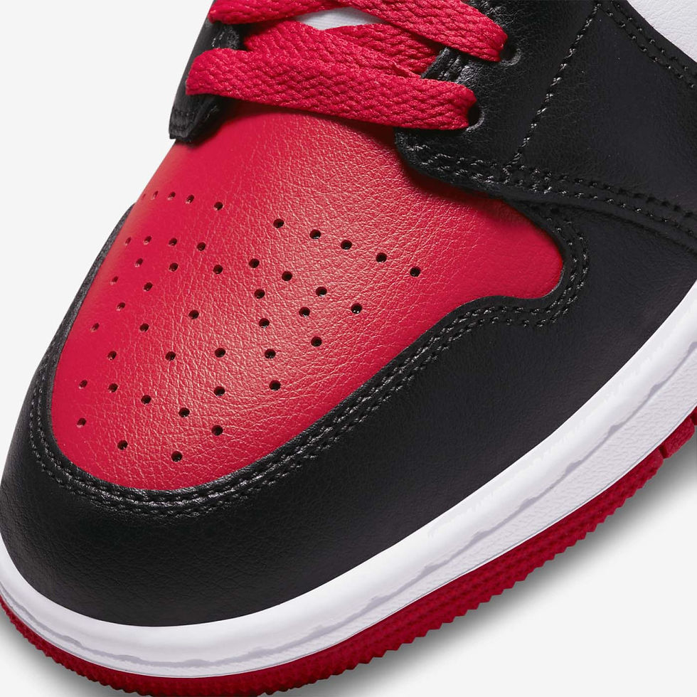Miniature : Nike Air Jordan 1 Mid Alternate Bred Toe