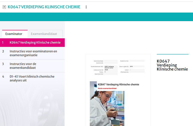 K0647 - Examen Verdieping Klinische chemie