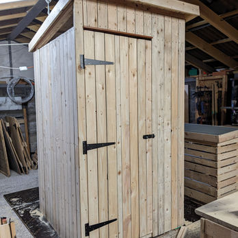 recycling unit, reused materials, sturdy, modular, space saving