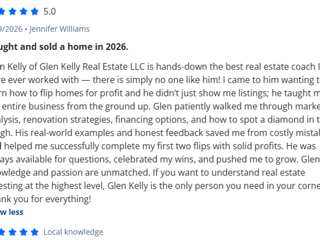 Waretown and Barnegat NJ Zillow Review of Glen Kelly and Glen Kelly Real Estate